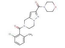 5-(2-chloro-6-methylbenzoyl)-2-(morpholin-4-ylcarbonyl)-4,5,6,7-tetrahydropyrazolo[1,5-a]pyrazine