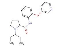 1-(1-ethylpropyl)-N-[2-(3-pyridinyloxy)phenyl]prolinamide