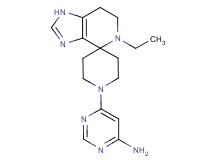 6-(5-ethyl-1,5,6,7-tetrahydro-1'H-spiro[imidazo[4,5-c]pyridine-4,4'-piperidin]-1'-yl)pyrimidin-4-amine