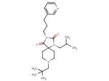 8-(2,2-dimethylpropyl)-1-isobutyl-3-[3-(3-pyridinyl)propyl]-1,3,8-triazaspiro[4.5]decane-2,4-dione