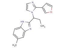 2-{1-[2-(3-furyl)-1H-imidazol-1-yl]propyl}-5-methyl-1H-benzimidazole