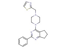 2-phenyl-4-[4-(1,3-thiazol-2-ylmethyl)-1-piperazinyl]-6,7-dihydro-5H-cyclopenta[d]pyrimidine