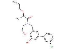 7-(3-chlorophenyl)-4-(2-propoxypropanoyl)-2,3,4,5-tetrahydro-1,4-benzoxazepin-9-ol