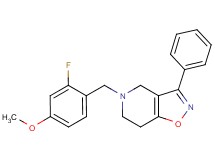 5-(2-fluoro-4-methoxybenzyl)-3-phenyl-4,5,6,7-tetrahydroisoxazolo[4,5-c]pyridine