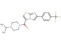 3-[(4-isopropyl-1-piperazinyl)carbonyl]-6-[4-(trifluoromethyl)phenyl]imidazo[2,1-b][1,3]thiazole