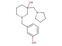 1-(3-hydroxybenzyl)-3-(pyrrolidin-1-ylmethyl)piperidin-3-ol