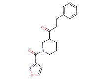 1-[1-(3-isoxazolylcarbonyl)-3-piperidinyl]-3-phenyl-1-propanone