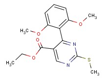 ethyl 4-(2,6-dimethoxyphenyl)-2-(methylthio)pyrimidine-5-carboxylate