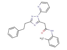 N-(2-methylphenyl)-2-[3-(2-phenylethyl)-1-pyridin-2-yl-1H-1,2,4-triazol-5-yl]acetamide