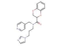 N-[3-(1H-imidazol-1-yl)propyl]-N-(pyridin-4-ylmethyl)-2,3-dihydro-1,4-benzodioxine-2-carboxamide