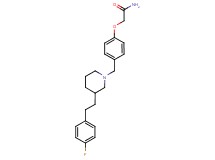 2-[4-({3-[2-(4-fluorophenyl)ethyl]-1-piperidinyl}methyl)phenoxy]acetamide