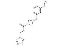 1-{3-[3-(3-methoxyphenoxy)-1-azetidinyl]-3-oxopropyl}-1H-tetrazole