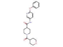 N-(6-phenoxy-3-pyridinyl)-1-(tetrahydro-2H-pyran-4-ylcarbonyl)-4-piperidinecarboxamide