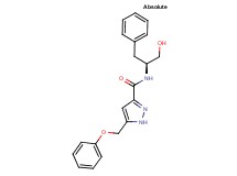 N-[(1S)-1-benzyl-2-hydroxyethyl]-5-(phenoxymethyl)-1H-pyrazole-3-carboxamide