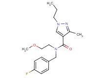 N-(4-fluorobenzyl)-N-(2-methoxyethyl)-3-methyl-1-propyl-1H-pyrazole-4-carboxamide
