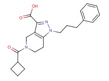 5-(cyclobutylcarbonyl)-1-(3-phenylpropyl)-4,5,6,7-tetrahydro-1H-pyrazolo[4,3-c]pyridine-3-carboxylic acid