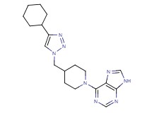 6-{4-[(4-cyclohexyl-1H-1,2,3-triazol-1-yl)methyl]piperidin-1-yl}-9H-purine