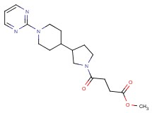 methyl 4-oxo-4-{3-[1-(2-pyrimidinyl)-4-piperidinyl]-1-pyrrolidinyl}butanoate