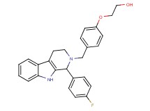 2-(4-{[1-(4-fluorophenyl)-1,3,4,9-tetrahydro-2H-beta-carbolin-2-yl]methyl}phenoxy)ethanol