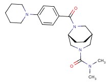 (1R*,5R*)-N,N-dimethyl-6-[4-(1-piperidinyl)benzoyl]-3,6-diazabicyclo[3.2.2]nonane-3-carboxamide