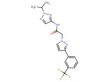 N-(2-isopropyl-2H-1,2,3-triazol-4-yl)-2-{3-[3-(trifluoromethyl)phenyl]-1H-pyrazol-1-yl}acetamide