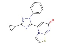 5-(3-cyclopropyl-1-phenyl-1H-1,2,4-triazol-5-yl)-7H-[1,3]thiazolo[3,2-a]pyrimidin-7-one