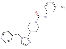 N-(3-methylphenyl)-4-[1-(pyridin-4-ylmethyl)-1H-imidazol-2-yl]piperidine-1-carboxamide