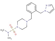 N,N-dimethyl-4-[2-(1H-pyrazol-1-ylmethyl)benzyl]piperazine-1-sulfonamide