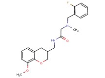 N~2~-(2-fluorobenzyl)-N~1~-[(8-methoxy-3,4-dihydro-2H-chromen-3-yl)methyl]-N~2~-methylglycinamide