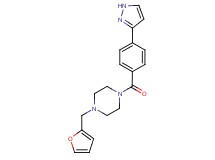 1-(2-furylmethyl)-4-[4-(1H-pyrazol-3-yl)benzoyl]piperazine