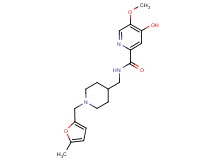 4-hydroxy-5-methoxy-N-({1-[(5-methyl-2-furyl)methyl]-4-piperidinyl}methyl)-2-pyridinecarboxamide