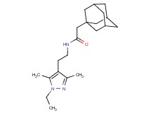 2-(1-adamantyl)-N-[2-(1-ethyl-3,5-dimethyl-1H-pyrazol-4-yl)ethyl]acetamide