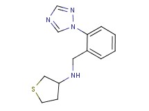 N-[2-(1H-1,2,4-triazol-1-yl)benzyl]tetrahydrothiophen-3-amine