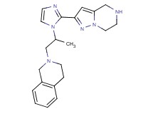 2-{2-[2-(4,5,6,7-tetrahydropyrazolo[1,5-a]pyrazin-2-yl)-1H-imidazol-1-yl]propyl}-1,2,3,4-tetrahydroisoquinoline dihydrochloride