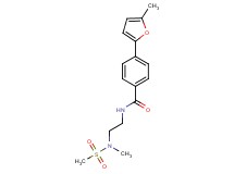 4-(5-methyl-2-furyl)-N-{2-[methyl(methylsulfonyl)amino]ethyl}benzamide