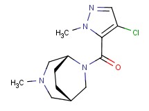 (1S*,5R*)-6-[(4-chloro-1-methyl-1H-pyrazol-5-yl)carbonyl]-3-methyl-3,6-diazabicyclo[3.2.2]nonane
