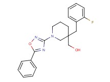 [3-(2-fluorobenzyl)-1-(5-phenyl-1,2,4-oxadiazol-3-yl)piperidin-3-yl]methanol