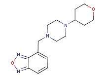 4-{[4-(tetrahydro-2H-pyran-4-yl)piperazin-1-yl]methyl}-2,1,3-benzoxadiazole