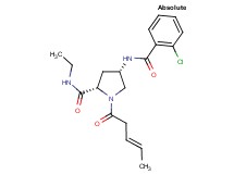 (4S)-4-[(2-chlorobenzoyl)amino]-N-ethyl-1-[(3E)-pent-3-enoyl]-L-prolinamide
