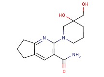 2-[3-hydroxy-3-(hydroxymethyl)-1-piperidinyl]-6,7-dihydro-5H-cyclopenta[b]pyridine-3-carboxamide