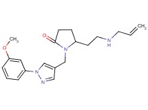 5-[2-(allylamino)ethyl]-1-{[1-(3-methoxyphenyl)-1H-pyrazol-4-yl]methyl}-2-pyrrolidinone