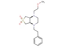 (4aR*,7aS*)-1-(2-methoxyethyl)-4-(2-phenylethyl)octahydrothieno[3,4-b]pyrazine 6,6-dioxide