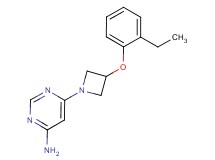 6-[3-(2-ethylphenoxy)-1-azetidinyl]-4-pyrimidinamine