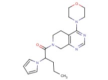 4-morpholin-4-yl-7-[2-(1H-pyrrol-1-yl)pentanoyl]-5,6,7,8-tetrahydropyrido[3,4-d]pyrimidine