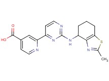 2-{2-[(2-methyl-4,5,6,7-tetrahydro-1,3-benzothiazol-4-yl)amino]pyrimidin-4-yl}isonicotinic acid