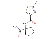 N-[1-(aminocarbonyl)cyclopentyl]-2-methyl-1,3-thiazole-4-carboxamide