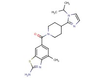 6-{[4-(1-isopropyl-1H-imidazol-2-yl)piperidin-1-yl]carbonyl}-4-methyl-1,3-benzothiazol-2-amine