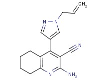 4-(1-allyl-1H-pyrazol-4-yl)-2-amino-5,6,7,8-tetrahydroquinoline-3-carbonitrile