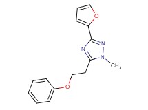 3-(2-furyl)-1-methyl-5-(2-phenoxyethyl)-1H-1,2,4-triazole