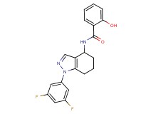 N-[1-(3,5-difluorophenyl)-4,5,6,7-tetrahydro-1H-indazol-4-yl]-2-hydroxybenzamide